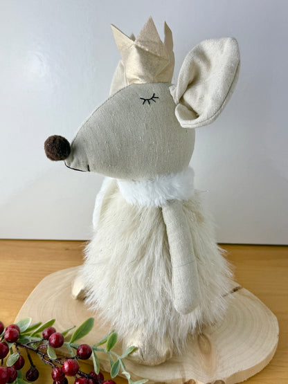 Sparkly Christmas Mouse Figure/Door Stop