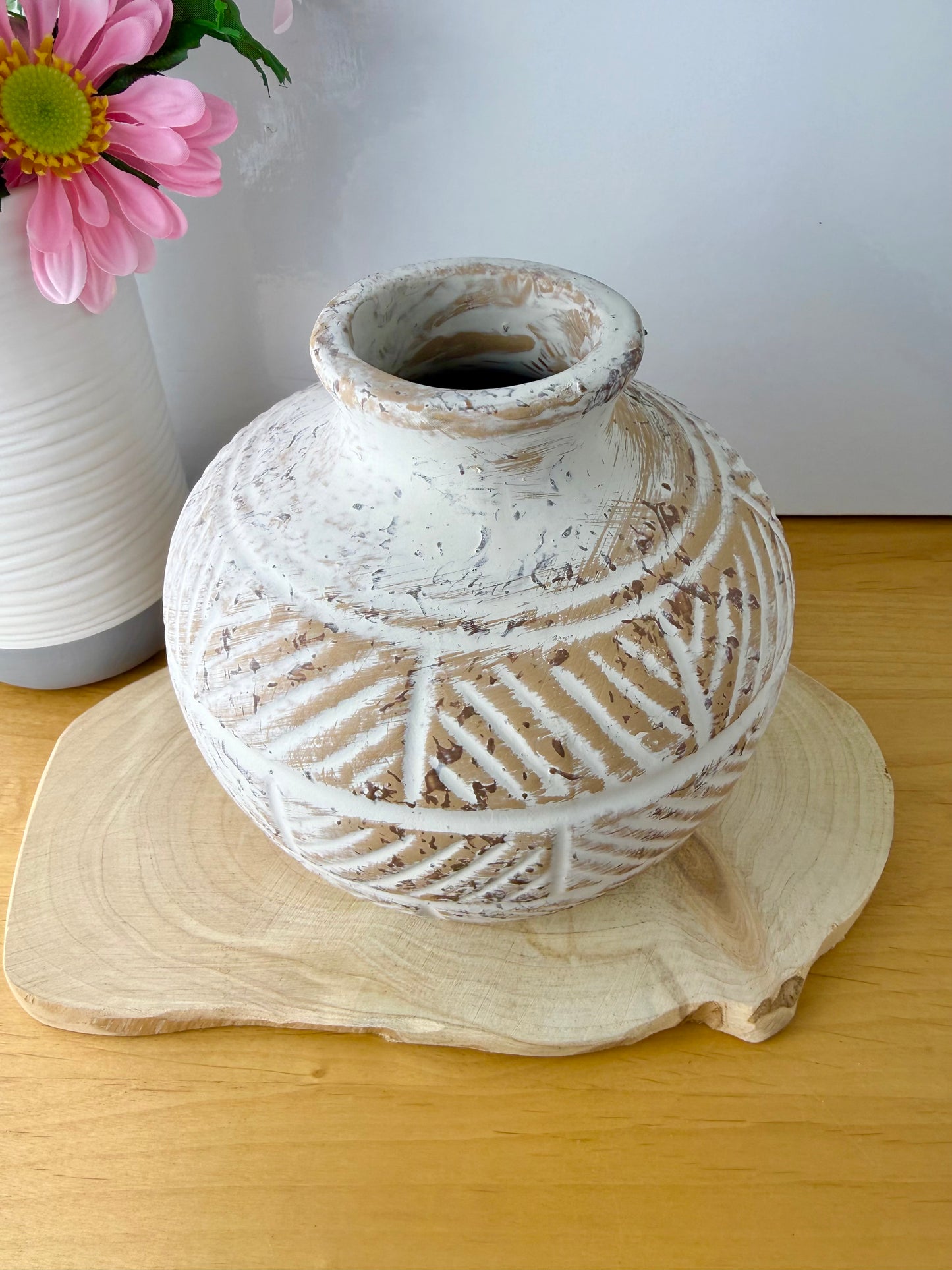 Aztec Round Vase - 2 Sizes