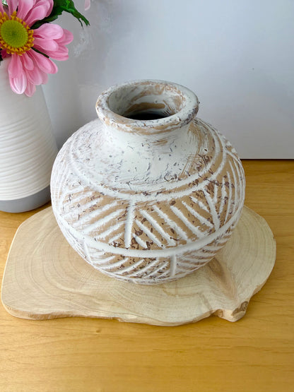 Aztec Round Vase - 2 Sizes