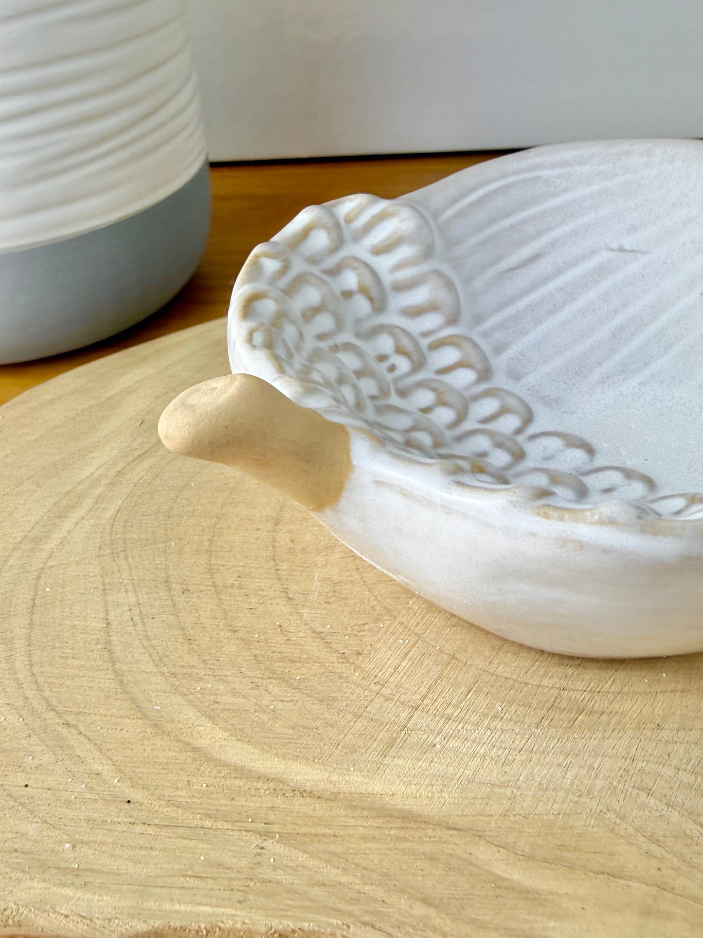 Acorn porcelain decorative tray