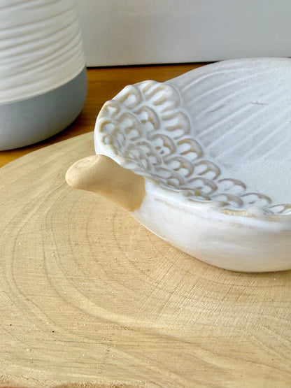 Acorn porcelain decorative tray