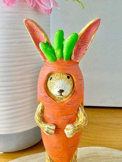 Jasper Rabbit in a carrot costume