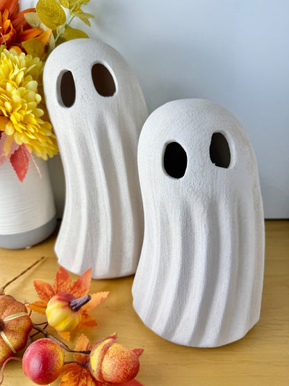White ghost figure/decoration - 2 sizes