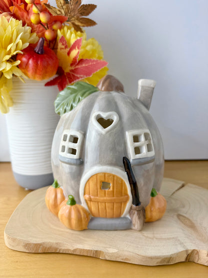 Harvest Home Pumpkin Tea Light Holder