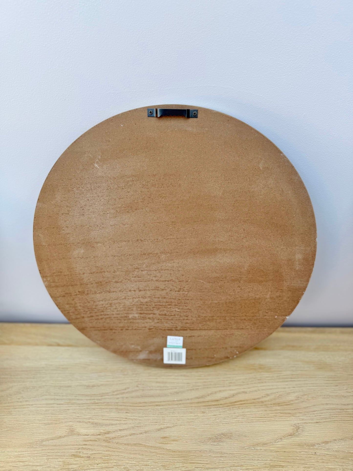 Our Family round sign - natural wood