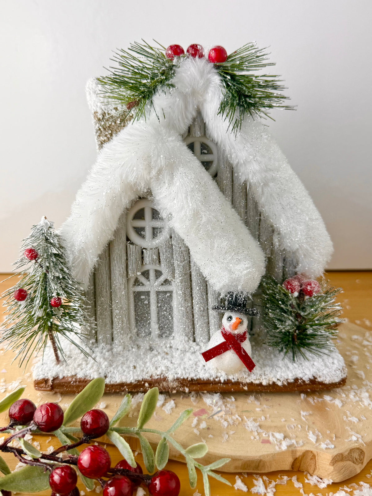 Alpine Light Up Large Log Cabin