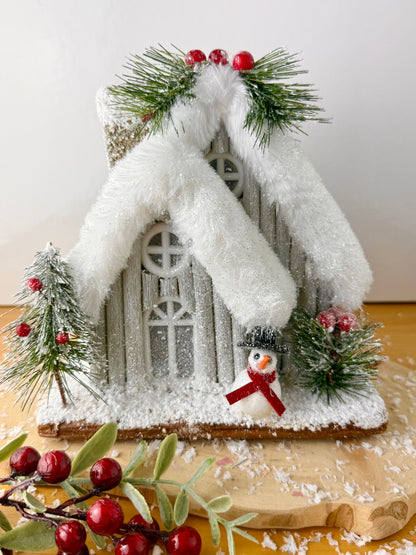 Alpine Light Up Large Log Cabin