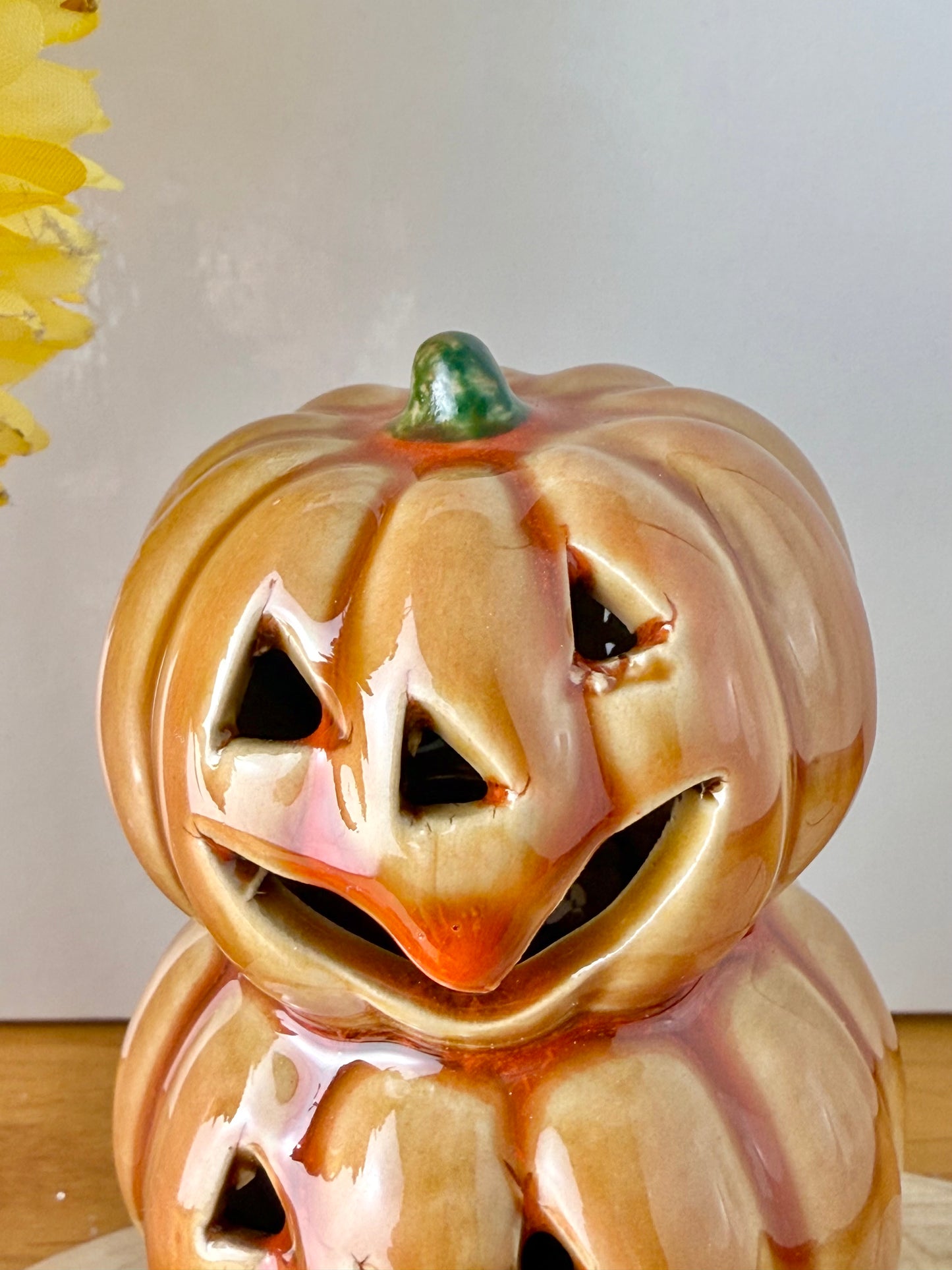 Light up 3 tiered Pumpkin stack
