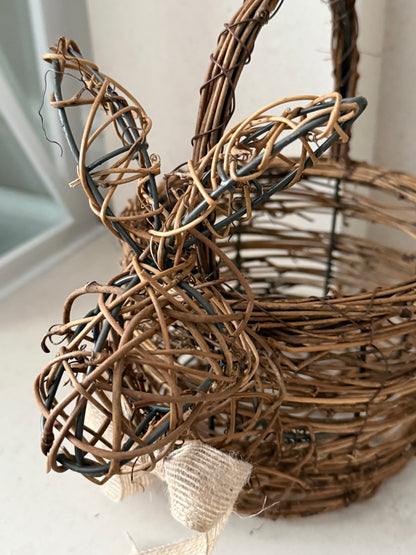 Rattan Bunny Basket