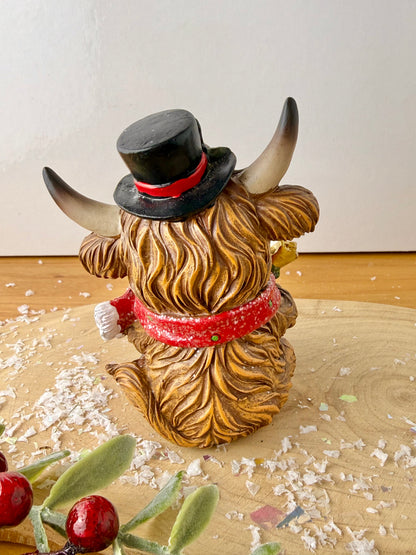 Highland Cows - Holding Christmas Tree or Present