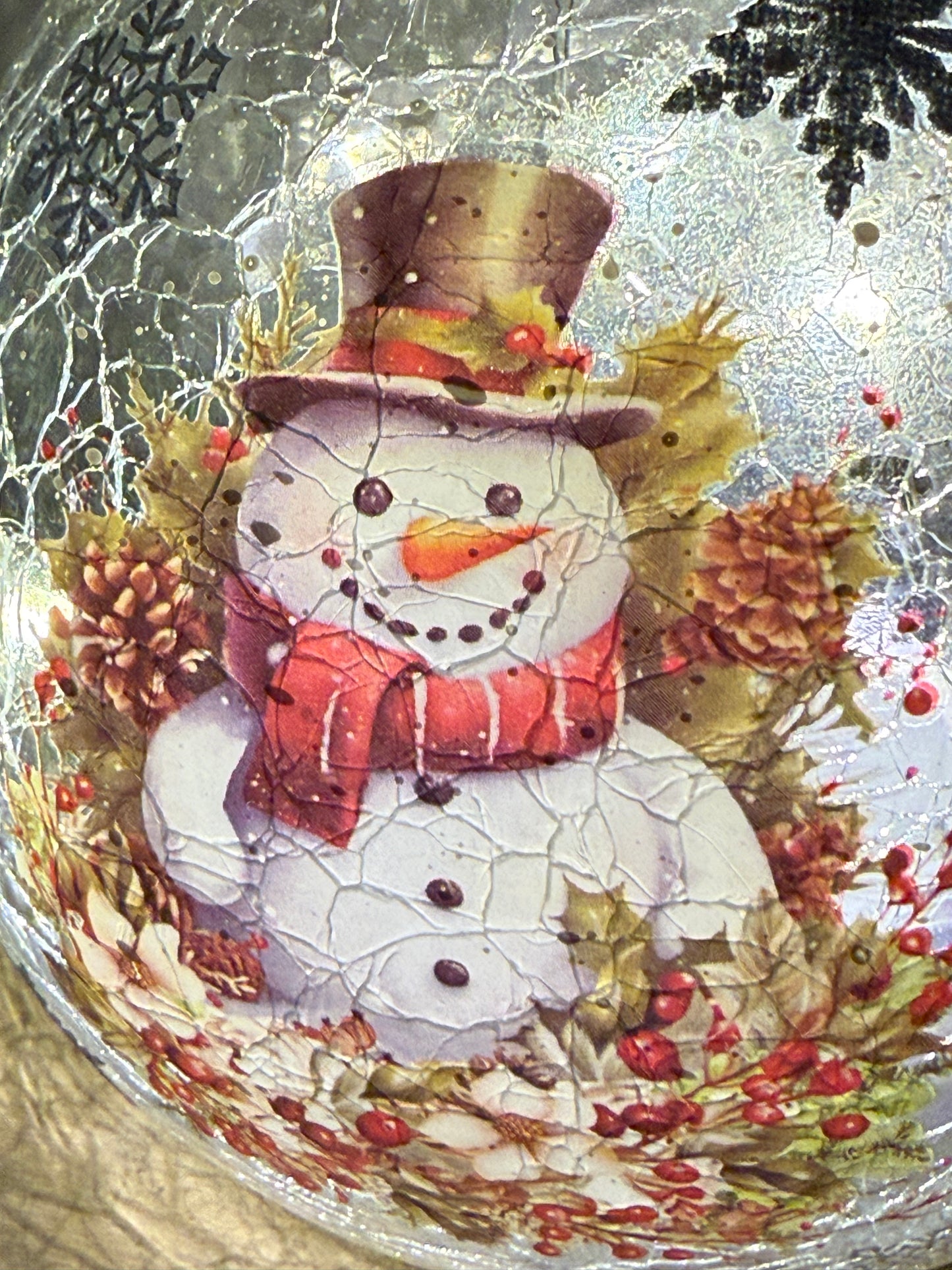 Light up Snowman Teardrop