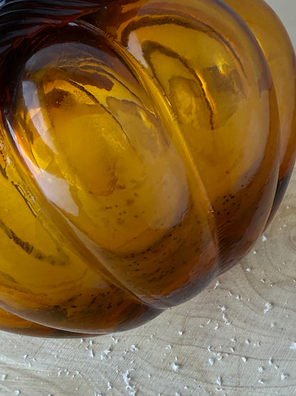 GlassAmber Pumpkin - large