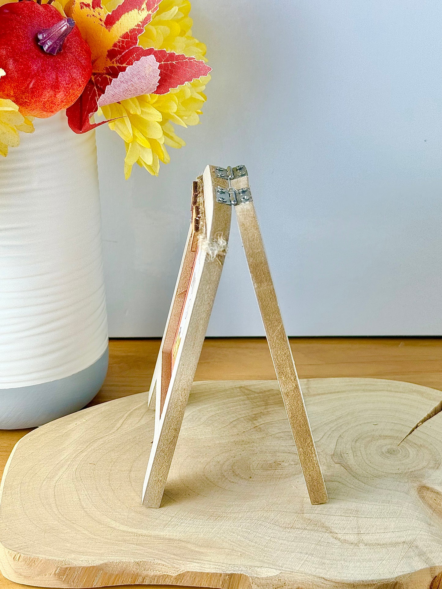 Wooden Easel Sign - Welcome to our Pumpkin Patch
