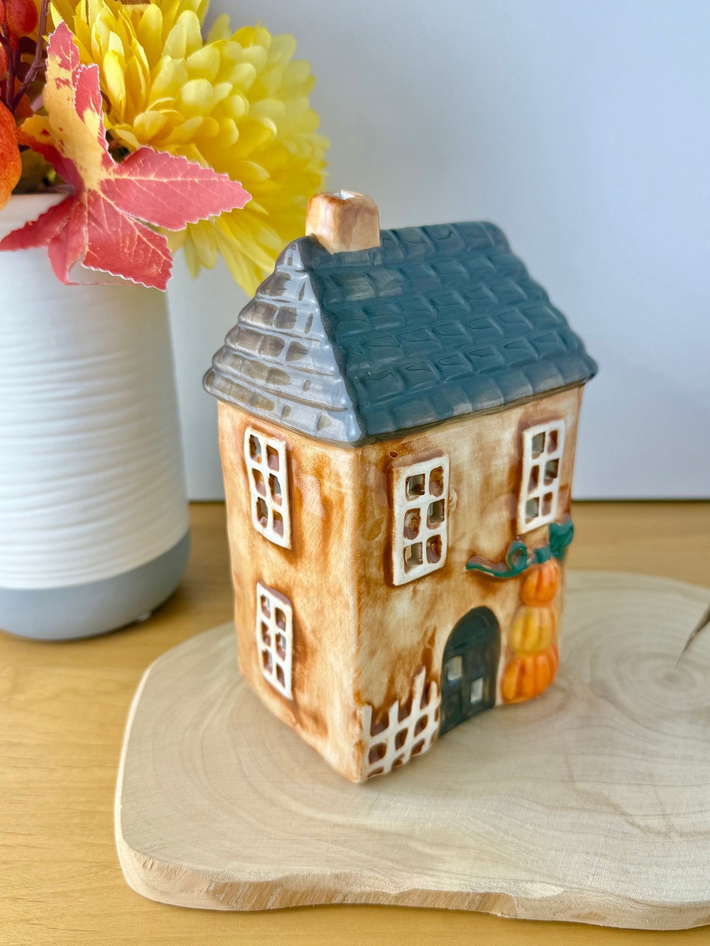 Autumn house with Pumpkins