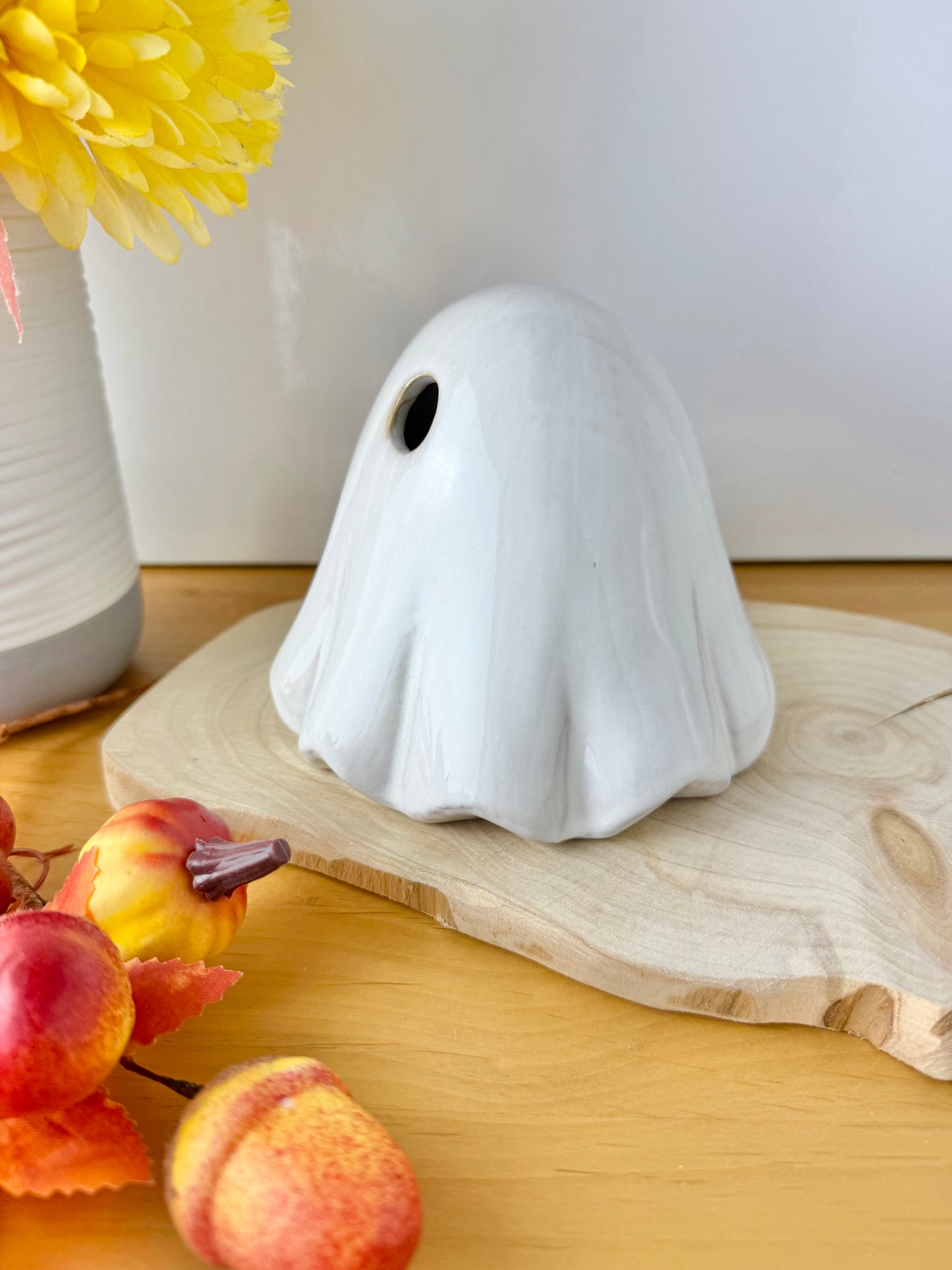 Light up Ceramic Ghost - 2 sizes