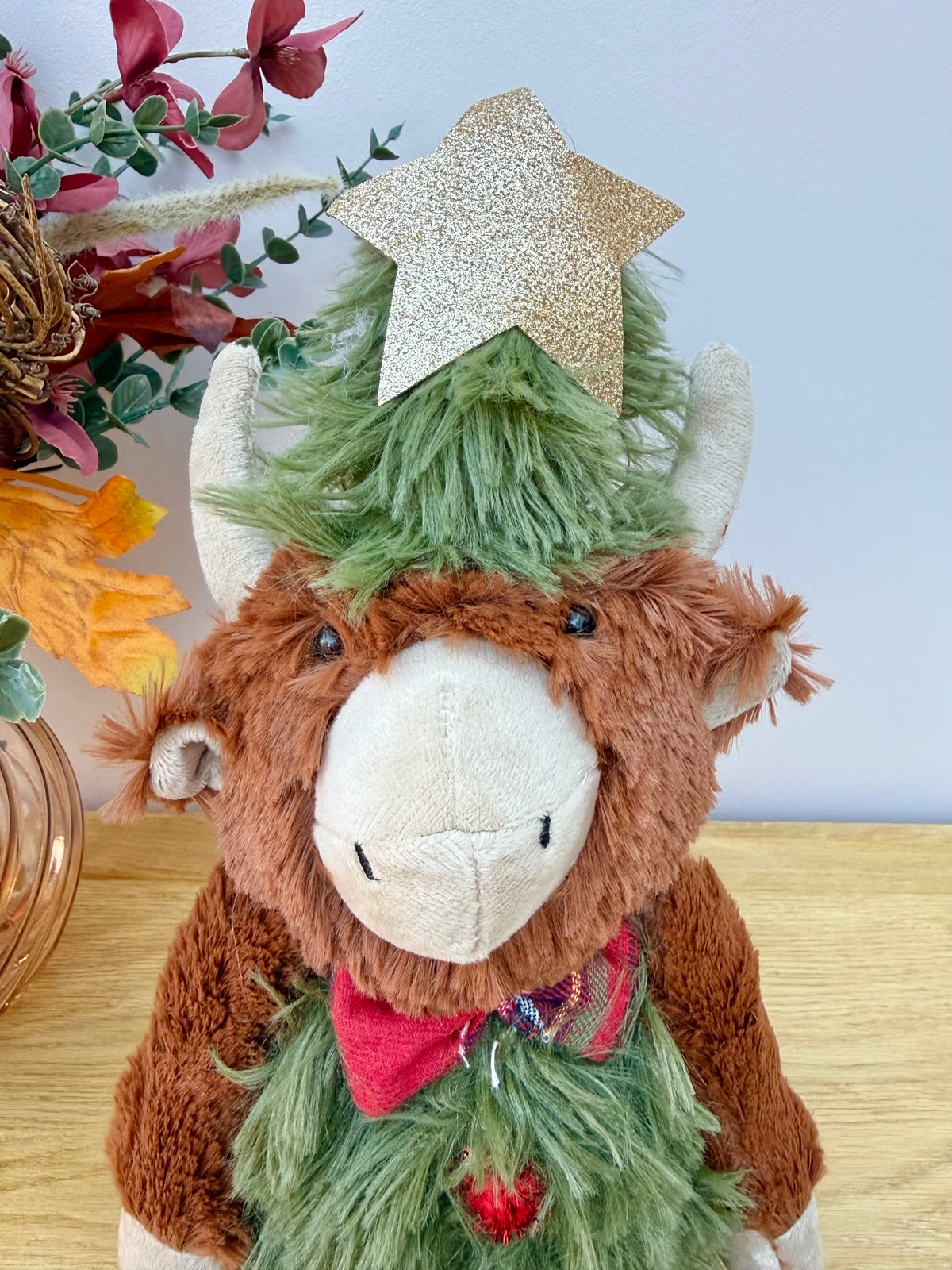 Christmas Soft Standing Highland Cow