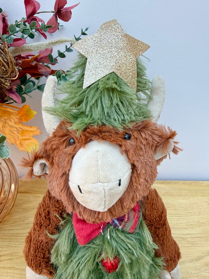Christmas Soft Standing Highland Cow