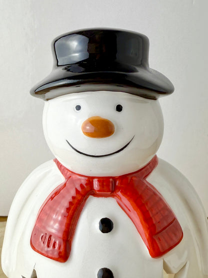 Snowman Ceramic T-light holder