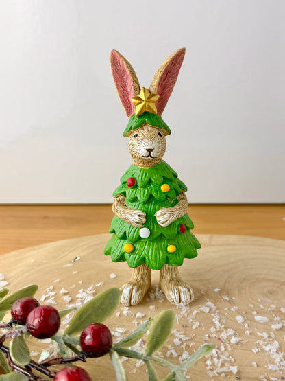Jasper Rabbit in Christmas Tree Costume