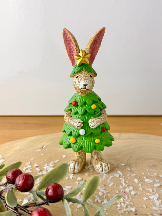 Jasper Rabbit in Christmas Tree Costume