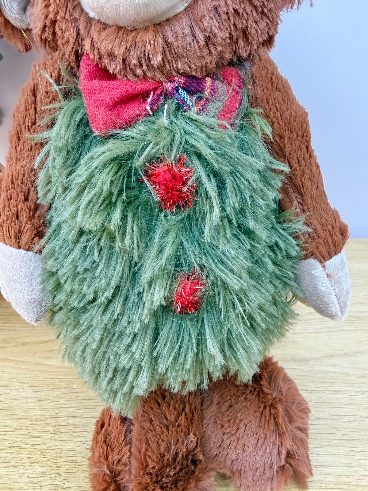 Christmas Soft Standing Highland Cow