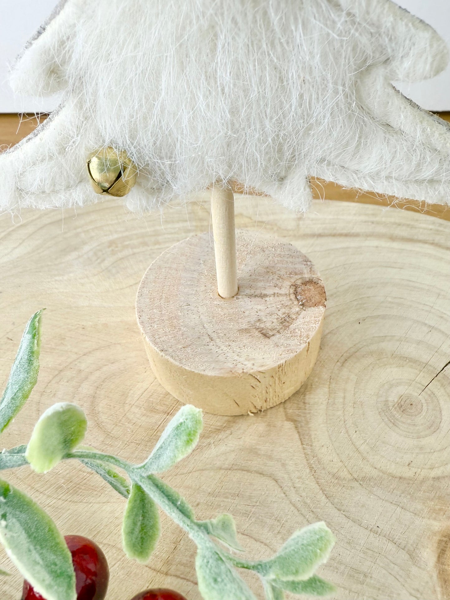 Felt Christmas Tree - Cream & Gold
