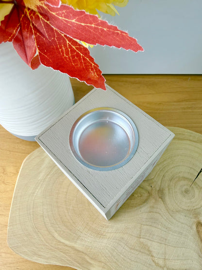 Cosy Chapter Wooden Tea Light Holder - Between the covers of a book is a lovely place to be