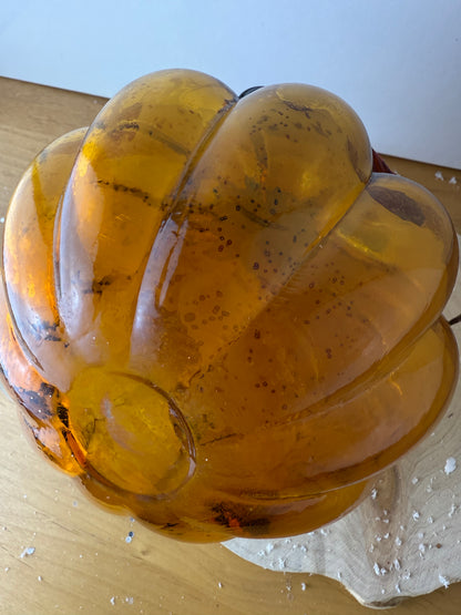 GlassAmber Pumpkin - large