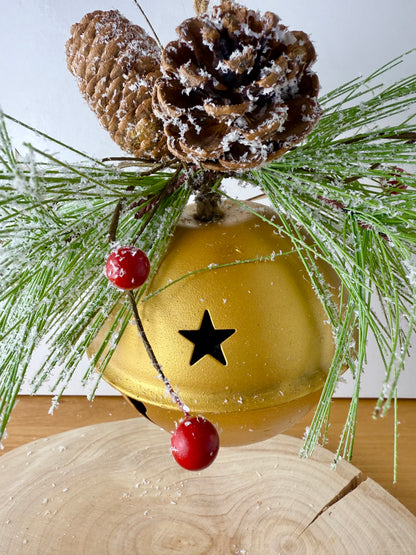 Metal Gold Christmas Bell