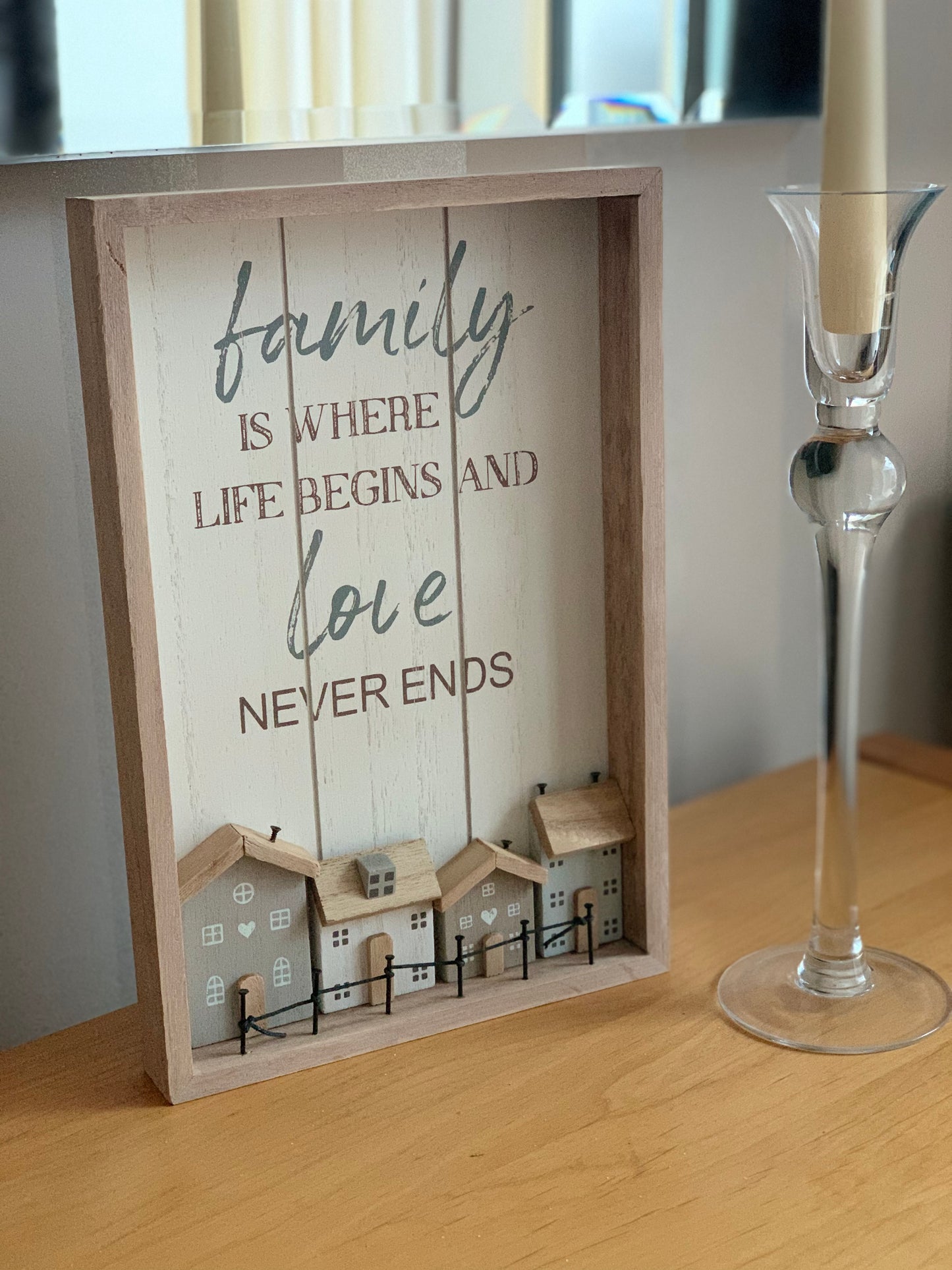 Family is where life begins sign
