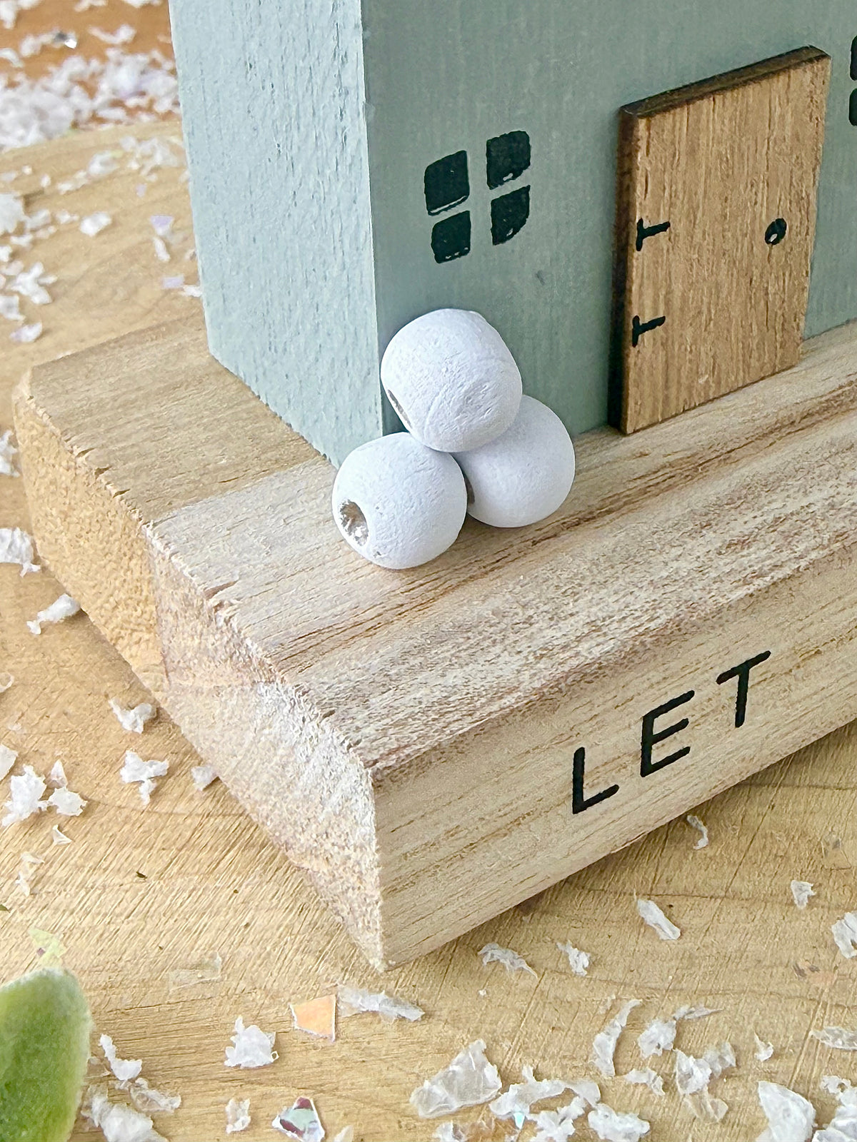 Wooden Let it Snow House