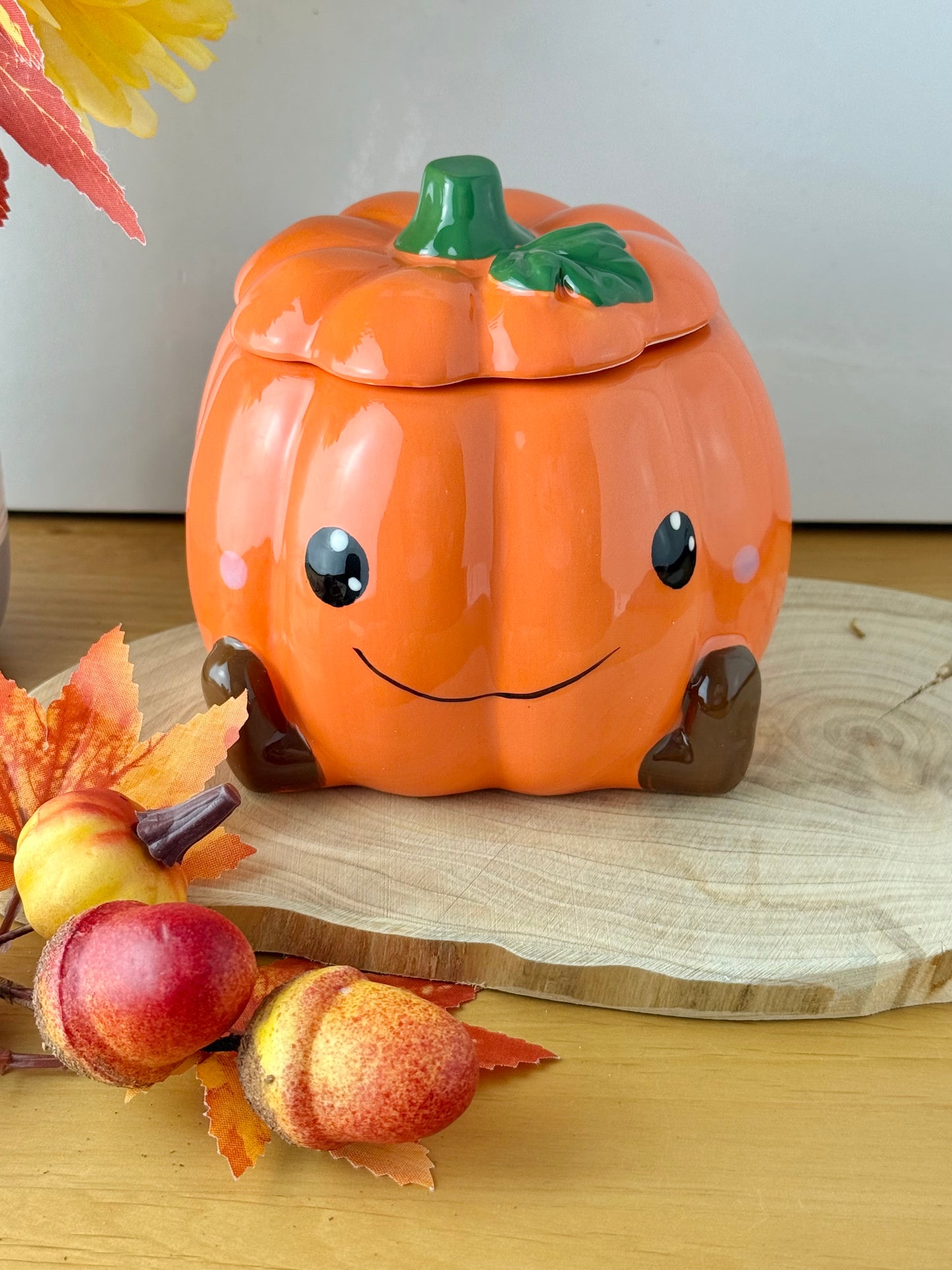 Orange Pumpkin Face Oil Burner/Wax melt burner