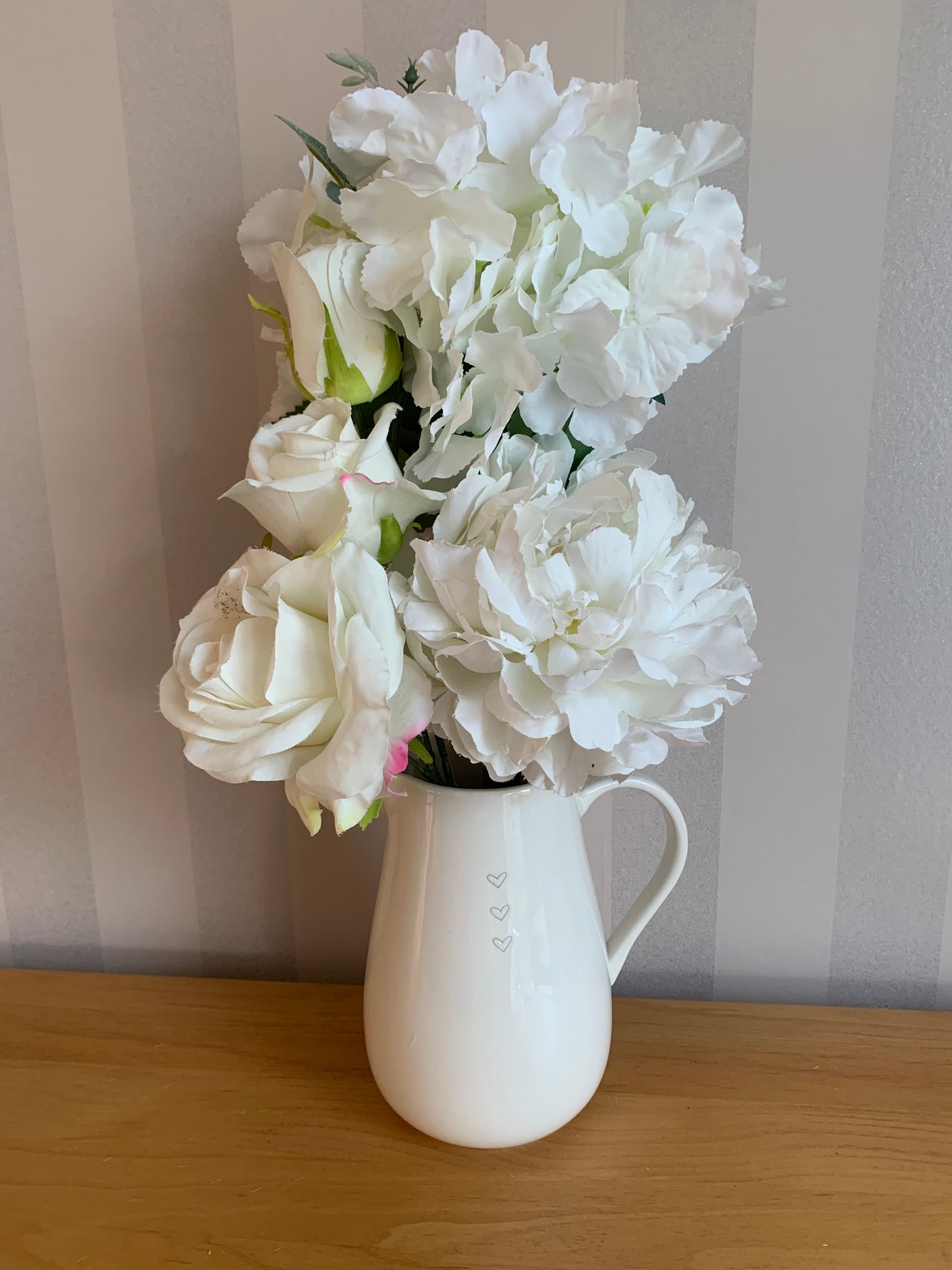 Classic Ceramic Jug with heart design