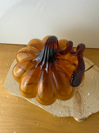 GlassAmber Pumpkin - large
