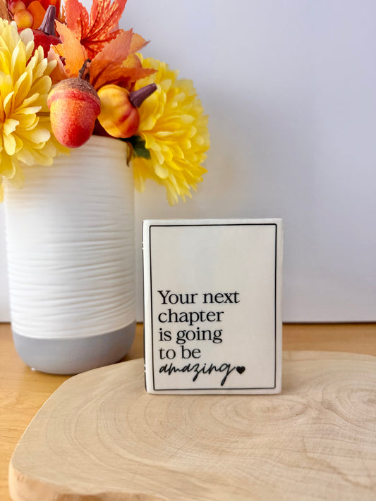 Book Vase - Your Next Chapter is going to be amazing