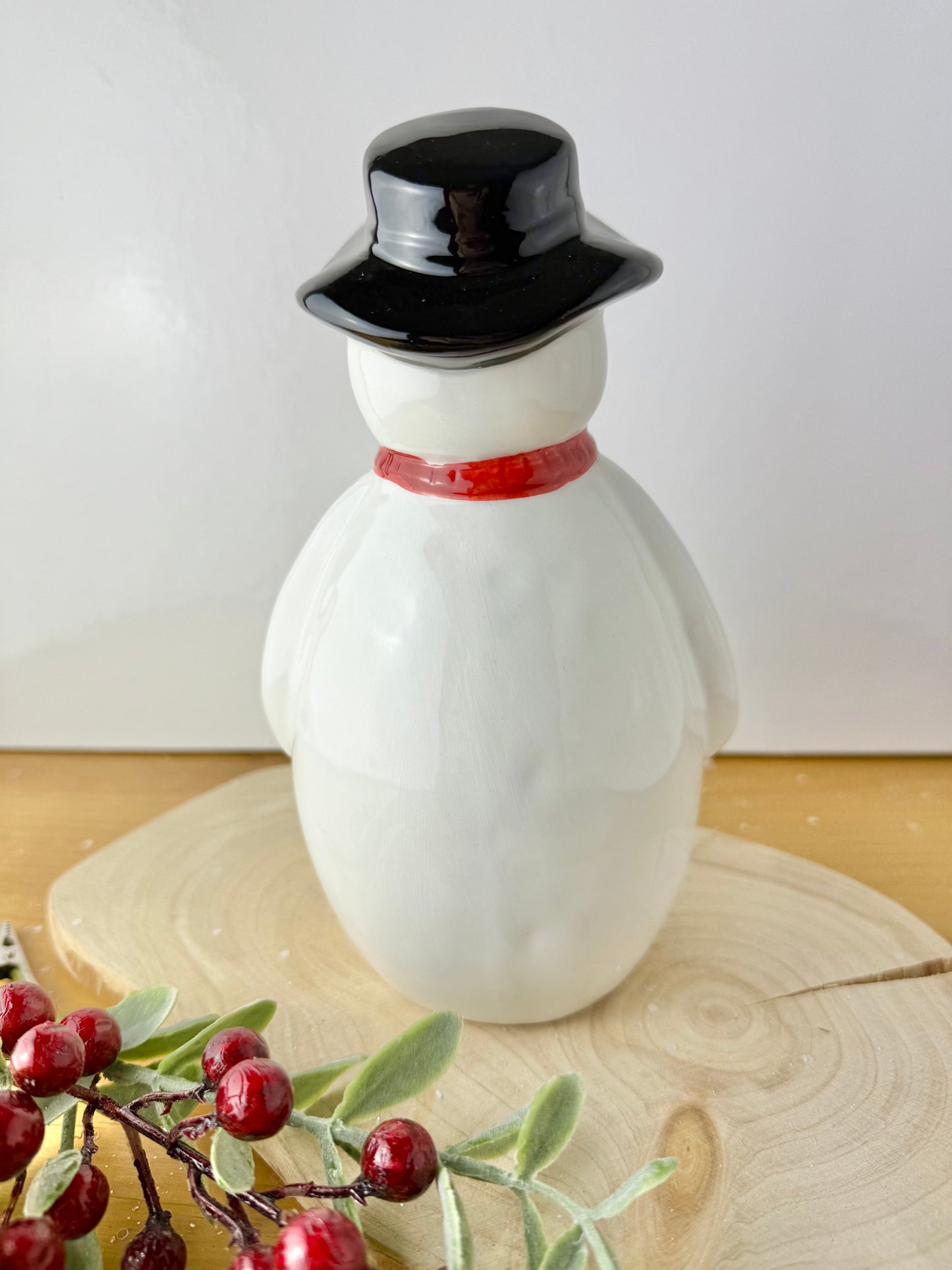 Snowman ceramic statue - 2 sizes