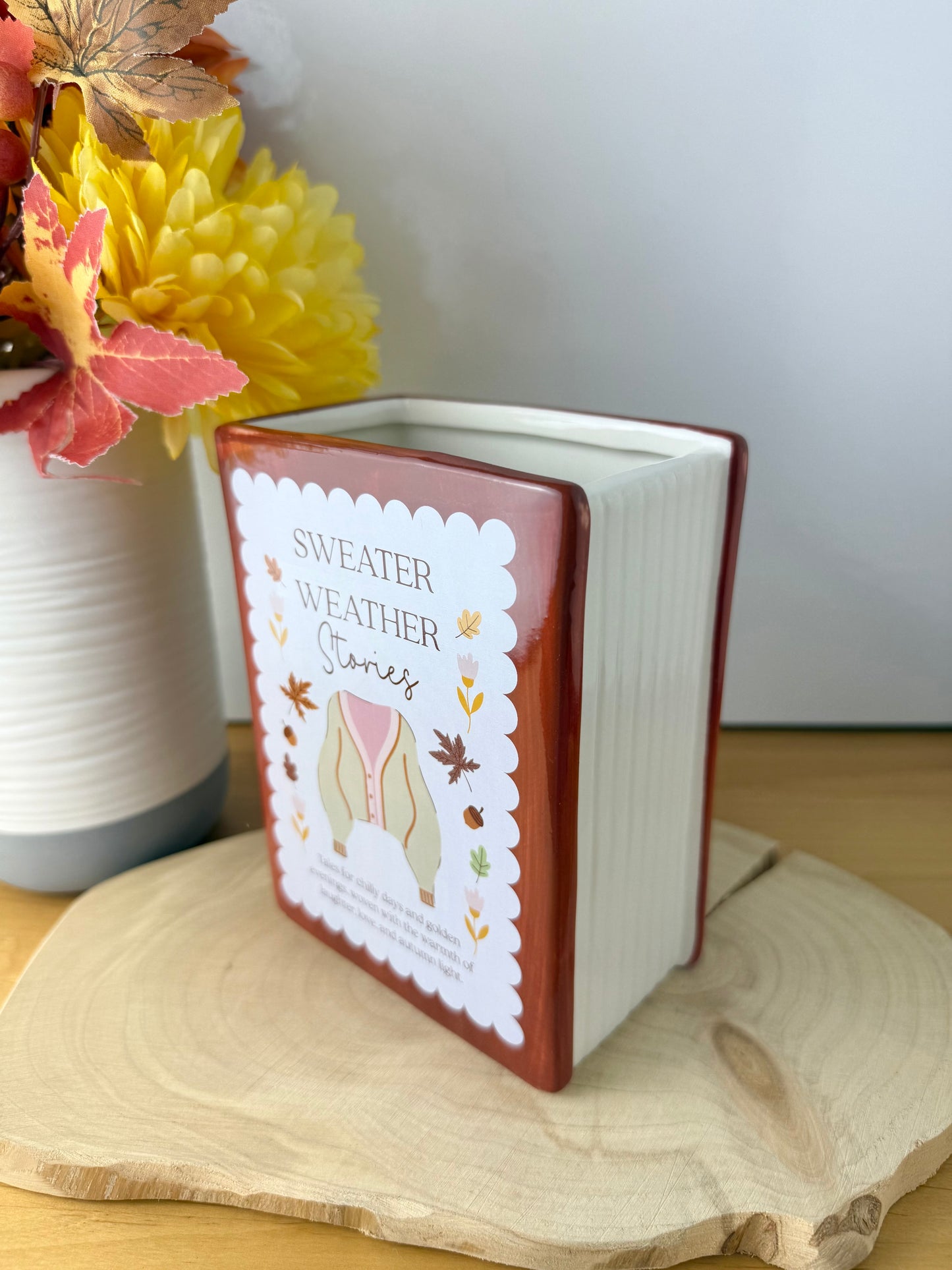 Cosy Chapter Decorative Vase - Sweater Weather Stories