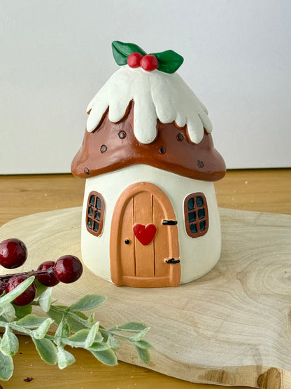 Christmas Pudding House - 2 sizes