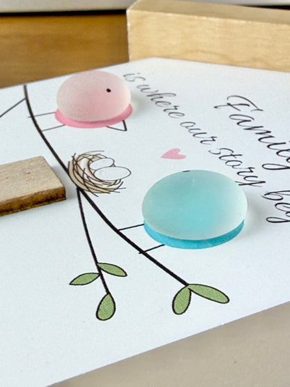 Pebble Glass House - Family is where our story begins