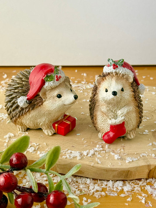 Christmas Hedgehog Ornaments - 2 designs