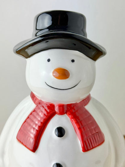 Snowman ceramic statue - 2 sizes