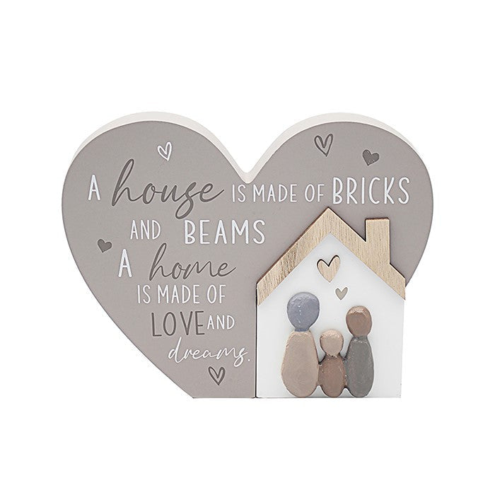 Love & Affection Heart House Plaque