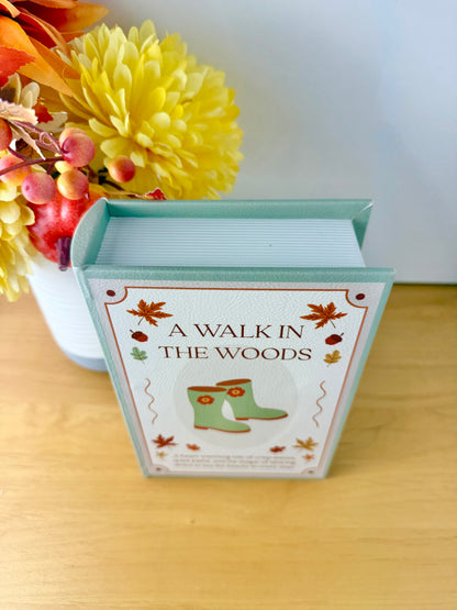 Cosy Chapter Wooden Book Box - A Walk in the Woods