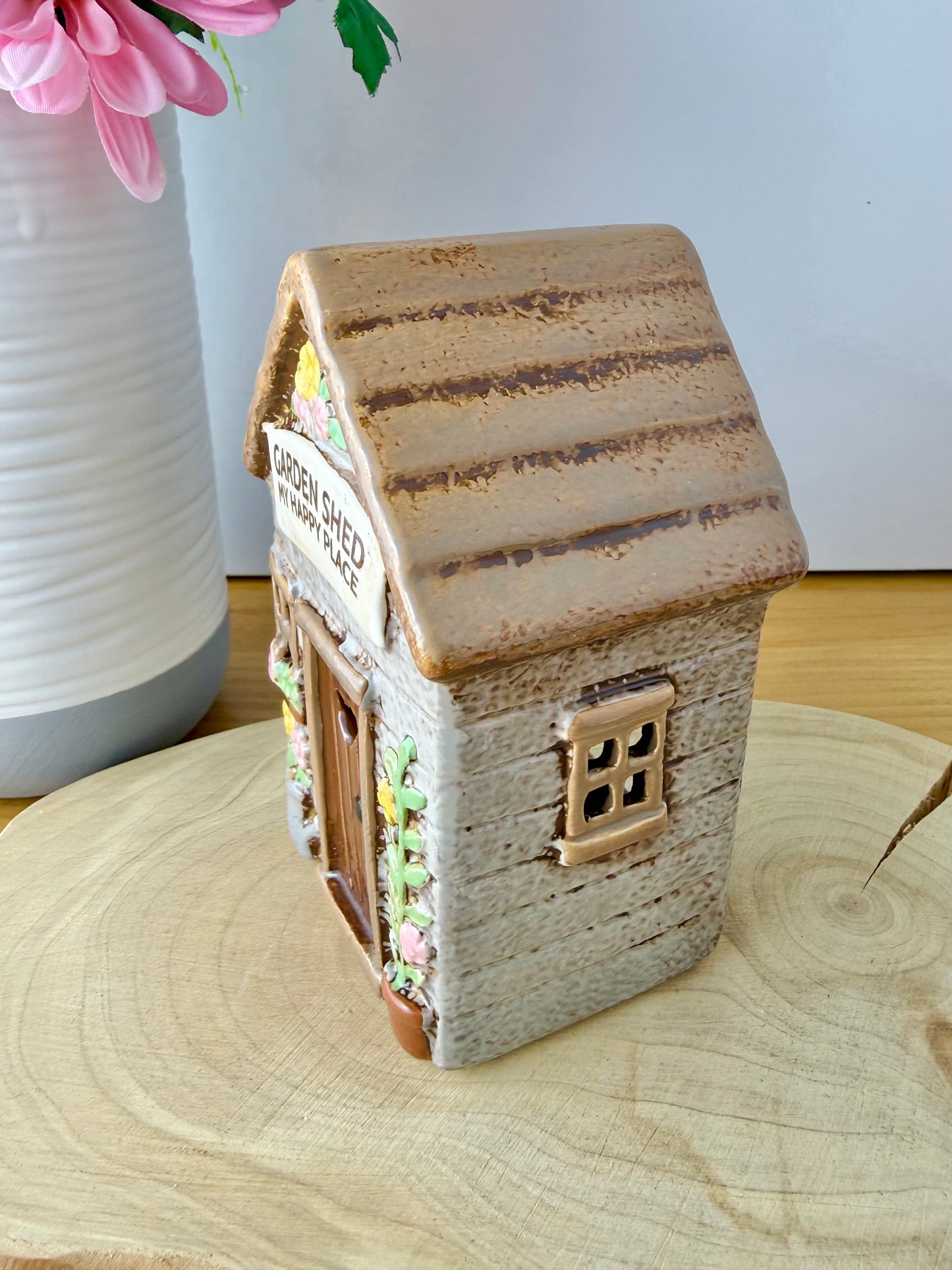 Village Pottery Garden Shed Tea Light Holder