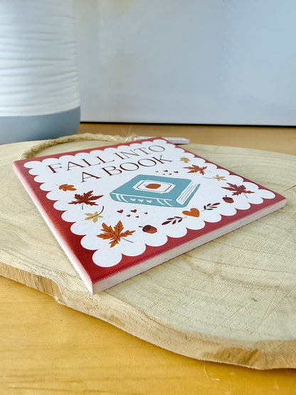 Cosy Chapters Wooden signs with book tag