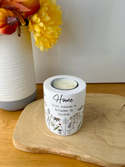 Flower Meadow Tealight Holder - Family or Home