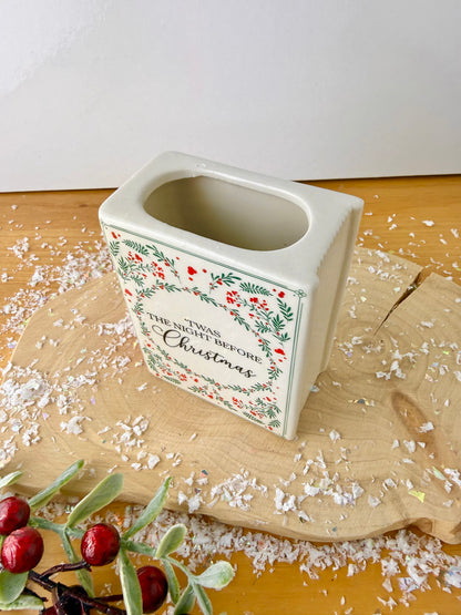 Book Vase - Twas the Night Before Christmas