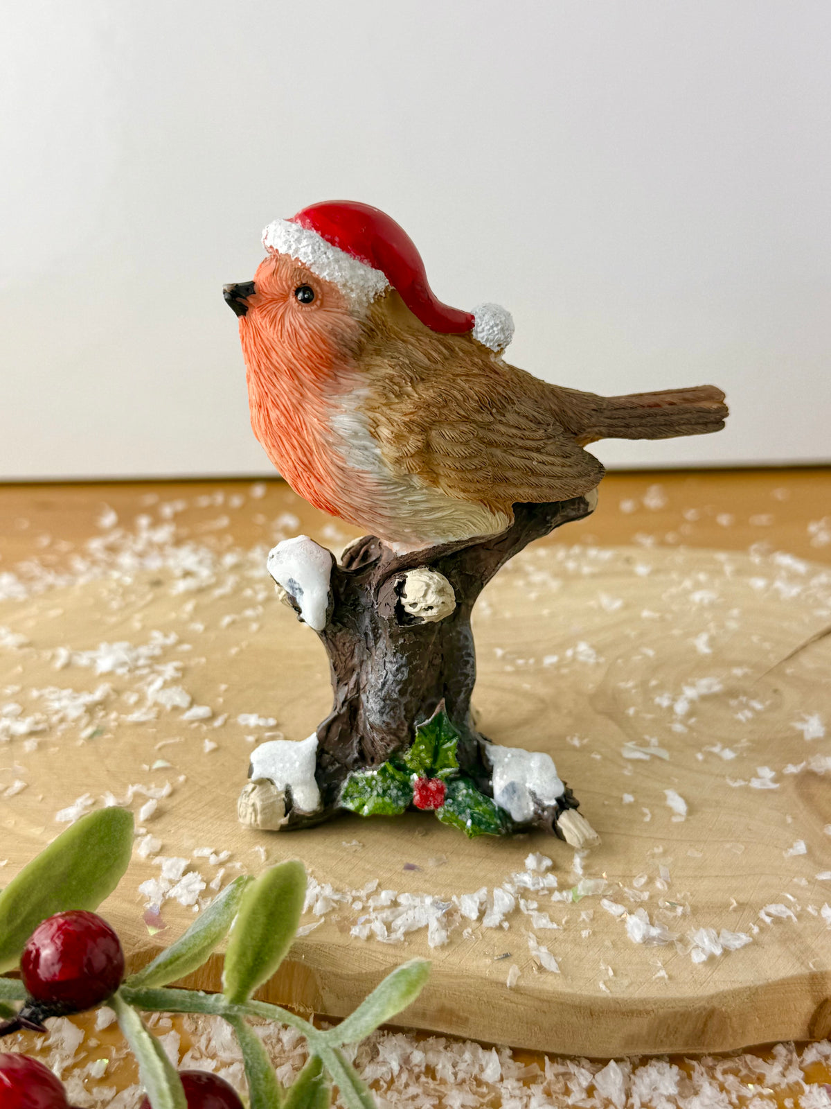 Robin sat on top of a Tree Branch