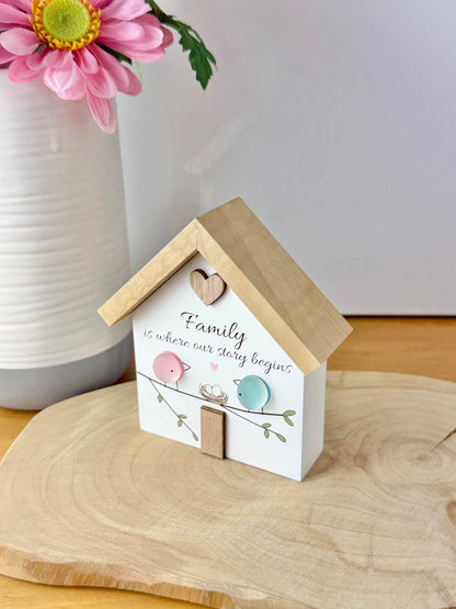 Pebble Glass House - Family is where our story begins