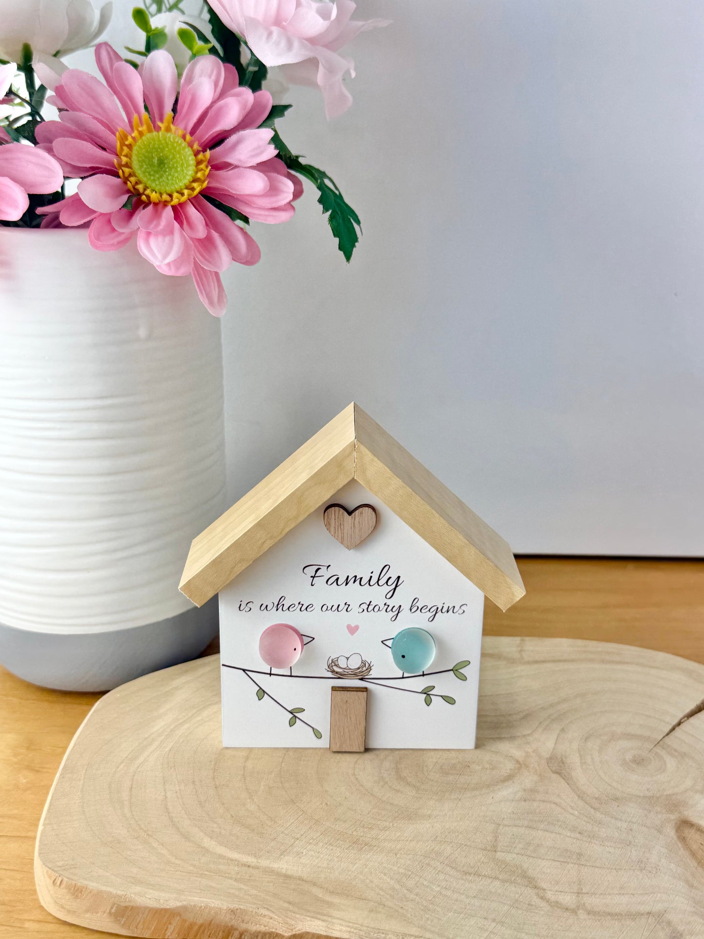 Pebble Glass House - Family is where our story begins